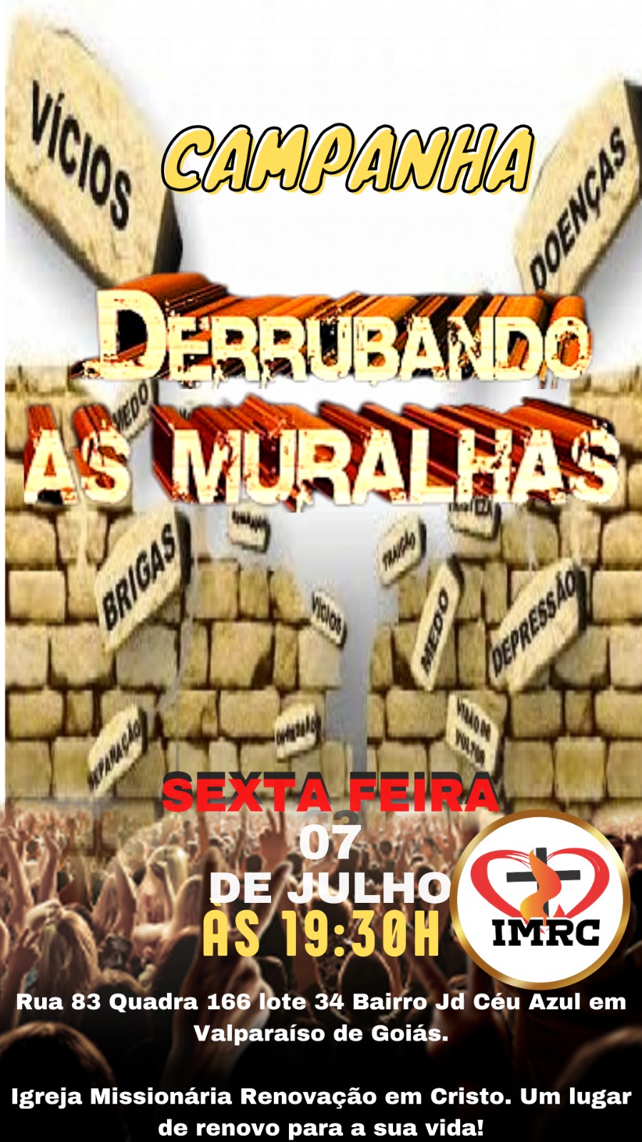 CAMPANHA DERRUBANDO AS MURALHAS